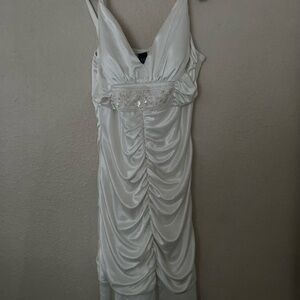 Love Cream V-Neck Dress